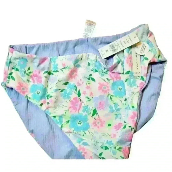 REVERSIBLE High Leg NWT CELEBRITY PINK Womans LINED Swim Bathing suit XL - Picture 7 of 7